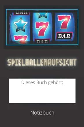 Gestaltungsbeispiel für ein Notizbuch mit Spielhallenaufsicht-Motiv